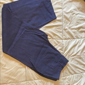 NYDJ Blue Straight Leg Pants Cotton Blend
